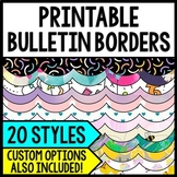 Printable Bulletin Board Borders - CUSTOM Option Also Included!