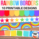 Printable Bulletin Board Borders, Rainbow Classroom Decor