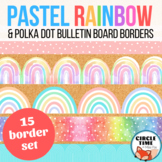 Printable Bulletin Board Borders, Classroom Display Rainbow Decor