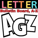 Printable Bulletin Board Letters: Capital Letter Craft Tem