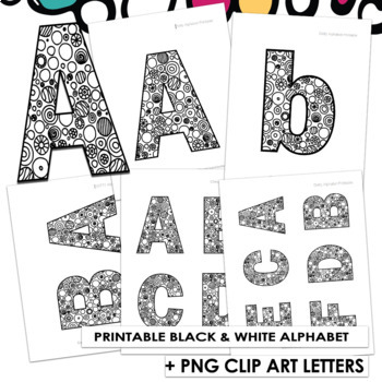polka dot printable bulletin board letter coloring pages alphabet clipart png