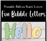 printable bubble letters worksheets teachers pay teachers