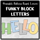 Printable Bulletin Board Letters: Funky Block Letters