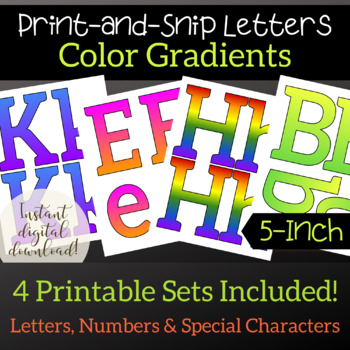 Letters for bulletin board 4 inch