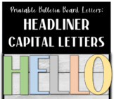 Printable Bulletin Board Letters- Headliner Capital Letters