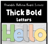Printable Bulletin Board Letters- Thick Bold Letters