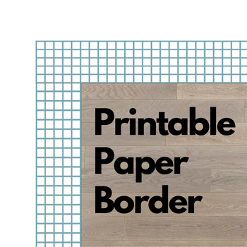 Preview of Printable Bulletin Board Paper Borders - Graph Paper Math Classroom Decoration