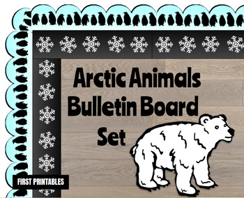 Printable Bulletin Board Paper Borders -Penguins Arctic Wild Animals ...