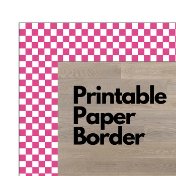 Printable Bulletin Board Paper Borders Retro Black & White