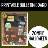 Printable Bulletin Board Set | Halloween | October | Zombi