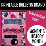 Printable Bulletin Board | Women's History Month | Barbie Themed