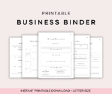 Printable Business Binder | Business Skills, Life Skills, 
