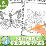 Printable Butterfly Coloring Pages | Spring Butterfly Colo