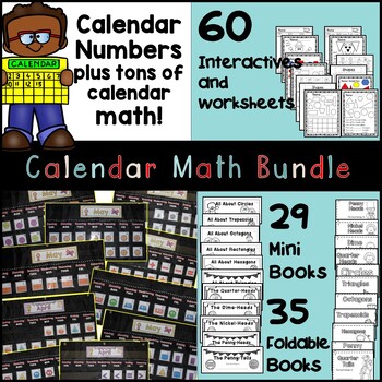 Preview of Printable Calendar Math Bundle