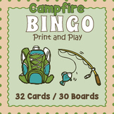 Camping bingo with pictures