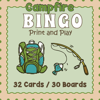 Camping bingo game