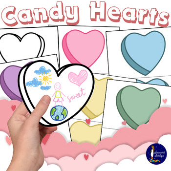 Preview of Printable Candy Hearts for Valentine Bulletin Board