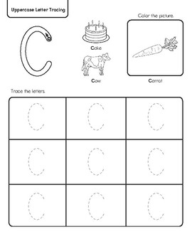 Printable Capital Letter Tracing Worksheets, Alphabet Letter Tracing ...