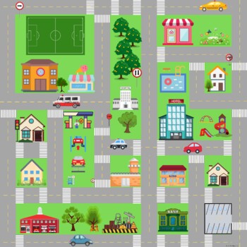 Printable Car Game Mat by sari kvin | Teachers Pay Teachers