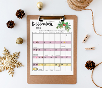 ❄️2023 Advent Calendar FREE Printable🎄 – papemelroti