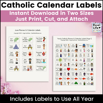 Catholic Planner Stickers - Instant Download, PDF Printable — Petronille  Press