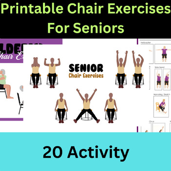 Printable Chair Exercises For Seniors 20Activity by Artnoy | TPT