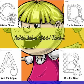 Preview of Printable Children's Alphabet Worksheets