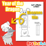 Printable Chinese New Year - Year of the Rat Craft & Color