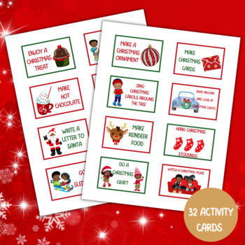 Printable Christmas Activity Cards by The Joyful Paper Co | TPT