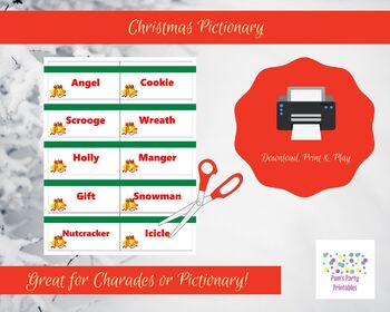 christmas pictionary words