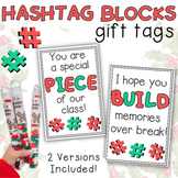 Printable Christmas Gift Tags - Target Hashtag Blocks - Pl