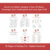 Printable Christmas Party Games for All Ages, Would You Ra