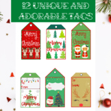 Printable Christmas Tags for Parent or Student Holiday Gifts