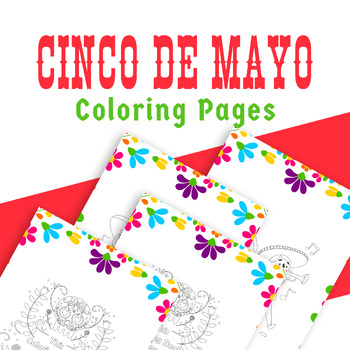 Printable Cinco De Mayo Coloring Pages Sheets Mexican Fiesta Activities