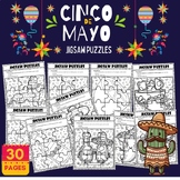 Printable Cinco de Mayo Jigsaw Coloring puzzles - Fun May 