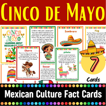 Preview of Printable Cinco de Mayo | Mexican Fiesta | About Mexican Culture Fact Cards