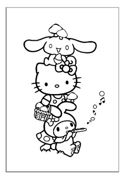 cinnamoroll and friends coloring pages