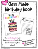 Printable Class Made Birthday Book | Student Birthday Gift