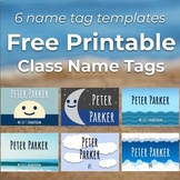 Printable Class Name Tags for Attendance Boards 