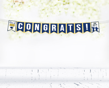 Printable Class of 2020 Graduation Banner Party Decoration Congratulations