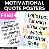 Printable Classroom Decor Motivational Quote Posters - Bac