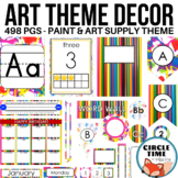 Printable Classroom Decor: Paint / Art Theme, Elementary R