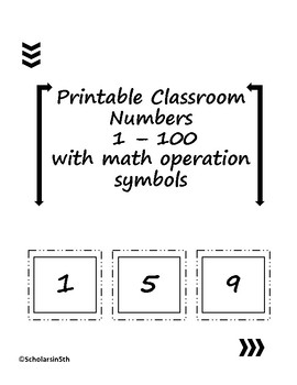 math symbols printable