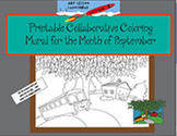 Free Printable Collaborative Coloring Mural for September