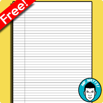 Preview of Free Printable College Rule Paper!