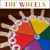 Printable Color Matching Game, Colors on the Wheel, Early 
