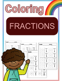 Printable Color the Fraction Worksheets bundle meet​ the​ teacher