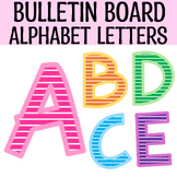 Printable Colorful Bulletin Board Large Alphabet Letters, 