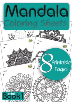 Preview of Printable Coloring Pages For Kids & Teens - FREE Mandalas