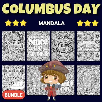 Printable Columbus Day Indigenous Peoples Day Mandala Coloring Pages